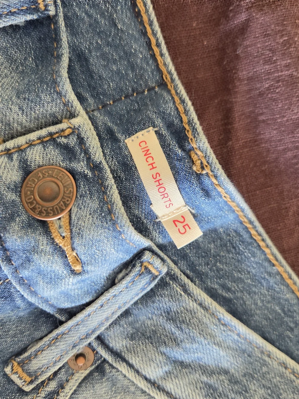 Cinch Light Blue Denim Shorts